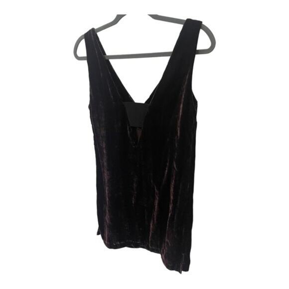 French Connection Theresa Deep Purple Velvet Top  Size 4 - Picture 8 of 11